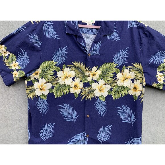 Vintage KY's Hawaiian Aloha Camp Shirt Size 2XL Floral Cotton Button Up USA - Picture 8 of 14